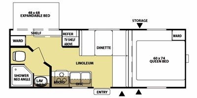 2010 Forest River Salem Cruise Lite 19EX floorplan