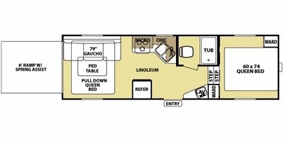 2010 Forest River Salem Cruise Lite 22XLSRV floorplan