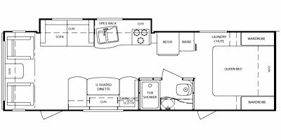 2010 Keystone Bullet 278RLS floorplan