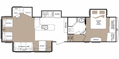 2010 Keystone Montana High Country 343RL floorplan