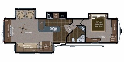 2010 Keystone Big Sky 365REQ floorplan