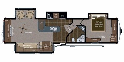 2010 Keystone Big Sky 365REQ floorplan