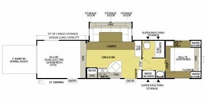 2010 Forest River Salem Sport LE 32SRVP floorplan