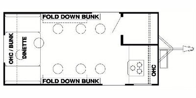 2010 Forest River Salem Ice Cabin T8X16FX floorplan