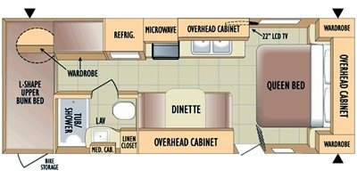 2010 Jayco Jay Feather 23 K floorplan