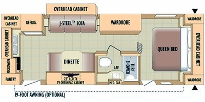 2010 Jayco Jay Feather 242 floorplan