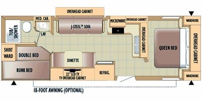 2010 Jayco Jay Feather 28 U floorplan