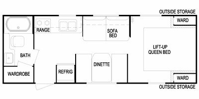 2010 Skyline Nomad Lite 209 floorplan