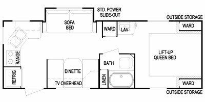 2010 Skyline Nomad Lite 261 floorplan