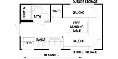 2010 Skyline Nomad Limited 150 floorplan