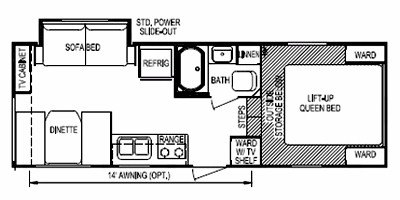 2010 Skyline Nomad Limited 215 floorplan