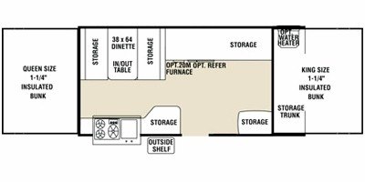 2010 Coachmen Clipper Sport 126 ST floorplan