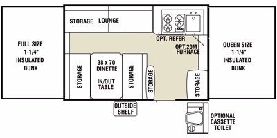 2010 Coachmen Clipper Sport 107 floorplan