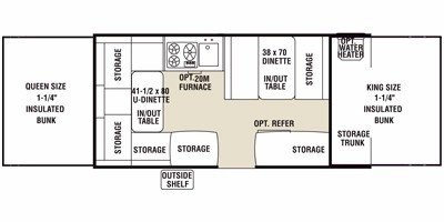 2010 Coachmen Clipper Sport 128 ST floorplan