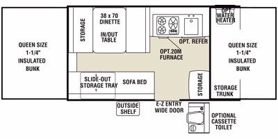 2010 Coachmen Clipper Sport 108 ST floorplan