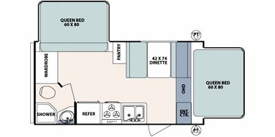 2010 Forest River Surveyor SP-191T floorplan