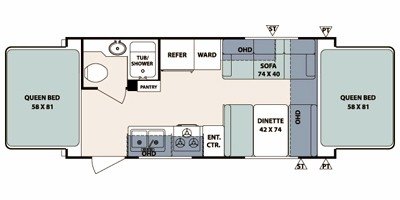 2010 Forest River Surveyor SP-192T floorplan