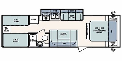 2010 Forest River Surveyor SV-294 floorplan