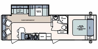 2010 Forest River Surveyor SV-302 floorplan