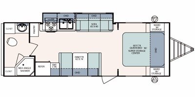 2010 Forest River Surveyor SP-275 floorplan