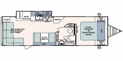 2010 Forest River Surveyor SP-293 floorplan