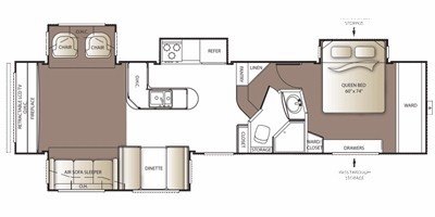 2010 Keystone Outback Sydney Edition 325FRE floorplan