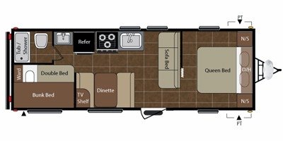 2010 Keystone Summerland 2600TB floorplan