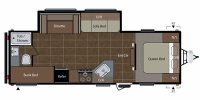 2010 Keystone Summerland 2670BH floorplan