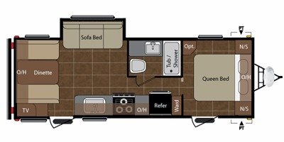 2010 Keystone Summerland 2520RD floorplan