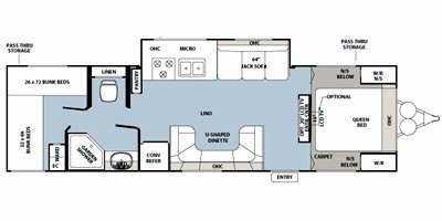 2010 Forest River Rockwood Ultra Lite 2901SS floorplan