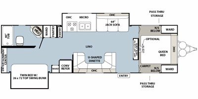 2010 Forest River Rockwood Ultra Lite 2902SS floorplan