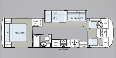 2010 Holiday Rambler Arista® 30PBS floorplan