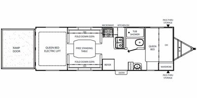 2010 Coachmen Freedom Express LTZ 260BL floorplan