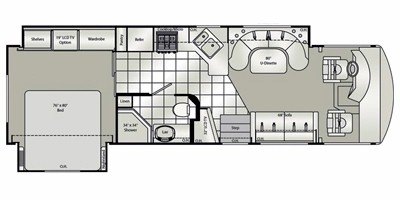 2010 Damon Motor Coach Daybreak 3370 floorplan