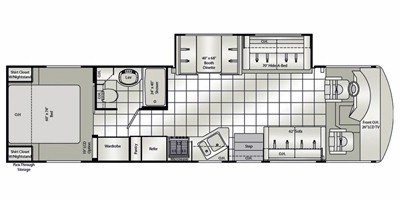 2010 Damon Motor Coach Daybreak 34SS floorplan