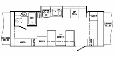 2010 R-Vision Trail-Cruiser C22GSU floorplan