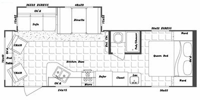 2010 Gulf Stream Trailmaster 268 BW floorplan