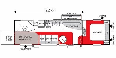 2010 Forest River Shockwave DX 29QR floorplan