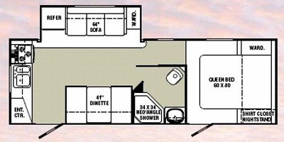 2010 R-Vision Trail-Lite TL27RK floorplan