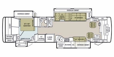 2010 Tiffin Motorhomes Allegro Bus 36 QSP floorplan