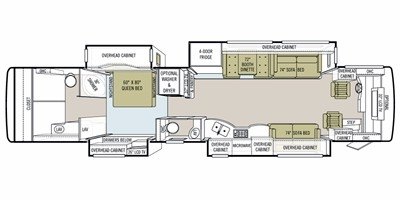 2010 Tiffin Motorhomes Allegro Bus 43 QGP floorplan