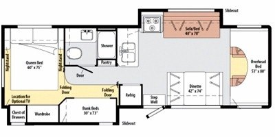 2010 Winnebago Access 31J floorplan