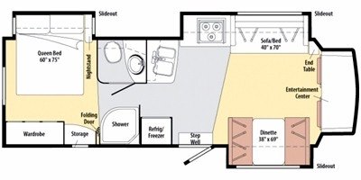 2010 Winnebago Aspect 30C floorplan