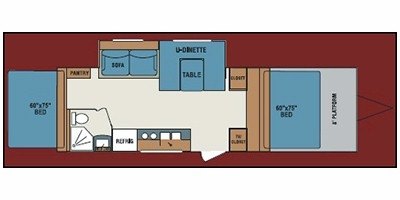 2010 KZ Coyote Rock Climber CRC222 floorplan