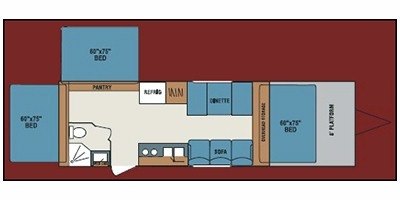 2010 KZ Coyote Rock Climber CRC220 floorplan