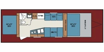 2010 KZ Coyote Rock Climber CRC201 floorplan