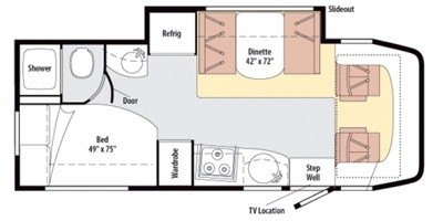 2010 Winnebago View 24J floorplan