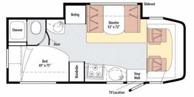 2010 Winnebago View 24J floorplan