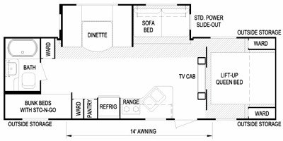 2010 Skyline Mountain View Limited 2660 floorplan