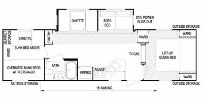 2010 Skyline Mountain View Limited 3250 floorplan